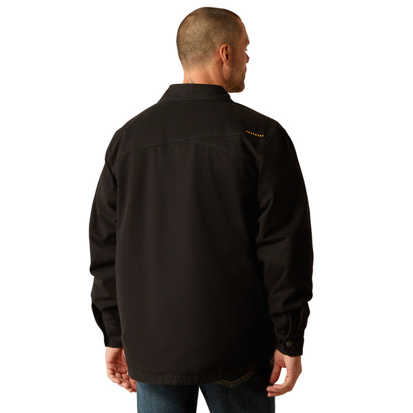 Ariat 10052122 Men's Rebar Canvas Shirt Jacket - Black