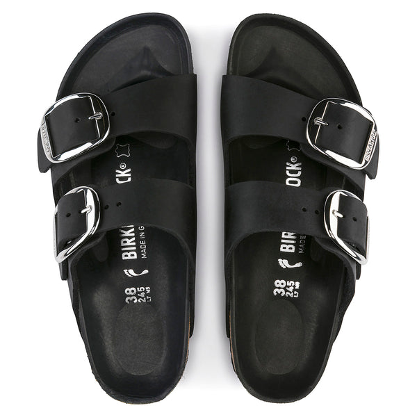 Birkenstock 1011074 Arizona Big Buckle Black Oiled Leather