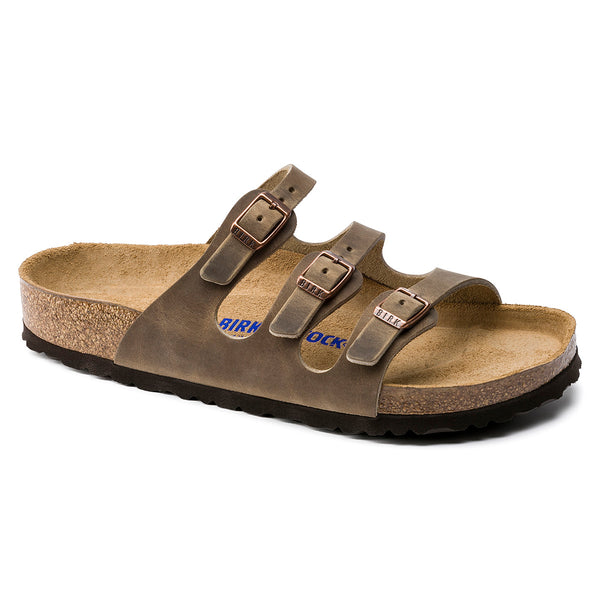 Birkenstock 1011432 Florida Soft Footbed Tobacco Oiled Leather