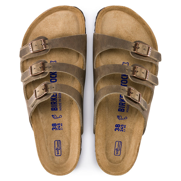 Birkenstock 1011432 Florida Soft Footbed Tobacco Oiled Leather