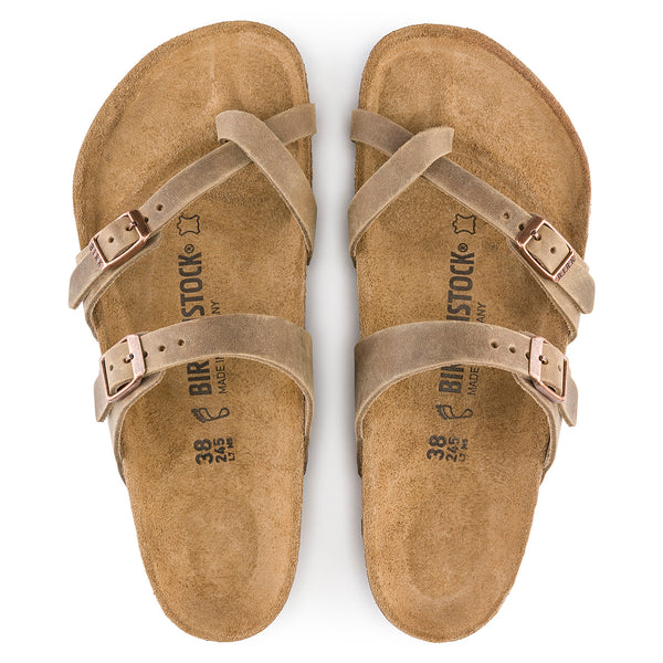 Birkenstock 1011433 Women's Mayari Tobacco Oiled Leather