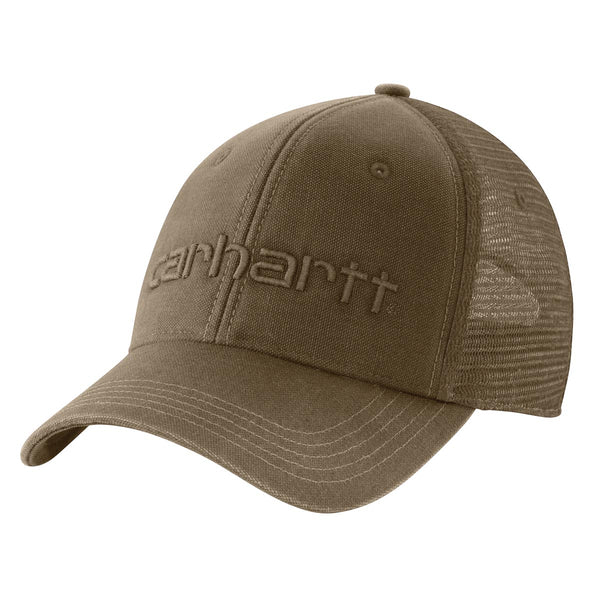 Carhartt 101195 Men's Canvas Mesh-Back Logo Graphic Cap