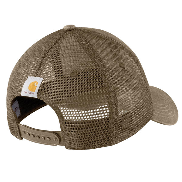 Carhartt 101195 Men's Canvas Mesh-Back Logo Graphic Cap