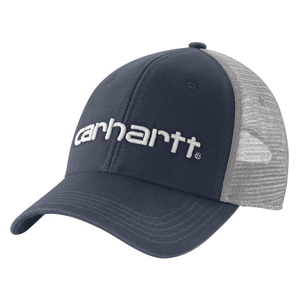 Carhartt 101195 Men's Canvas Mesh-Back Logo Graphic Cap