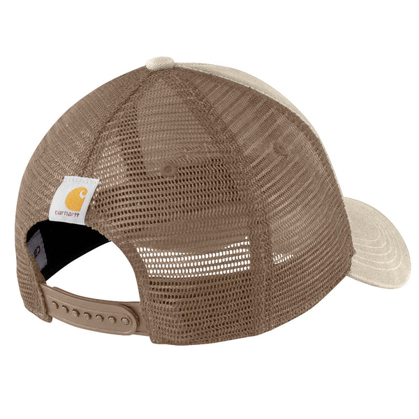 Carhartt 101195 Men's Canvas Mesh-Back Logo Graphic Cap