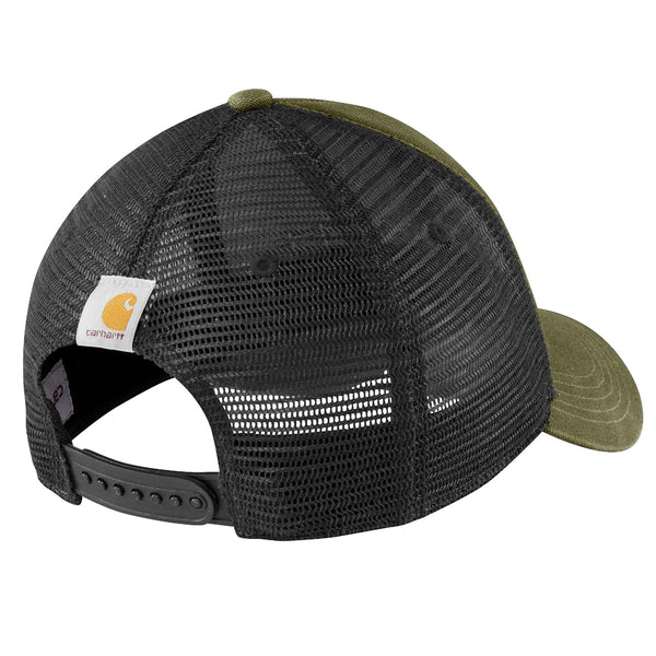 Carhartt 101195 Men's Canvas Mesh-Back Logo Graphic Cap