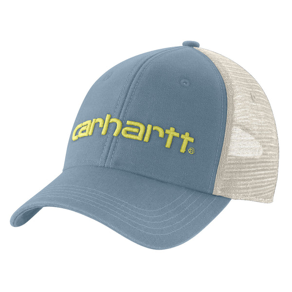 Carhartt 101195 Men's Canvas Mesh-Back Logo Graphic Cap