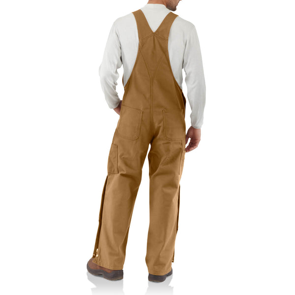 Carhartt 101627-211 Men's Flame Resistant Duck Bib Overall - Carhartt Brown