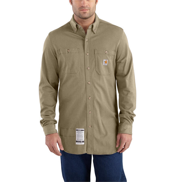 Carhartt 101698 Men's FR Force Cotton Hybrid Shirt