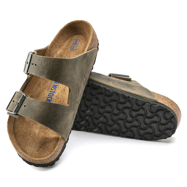 Birkenstock 1019313 Arizona Soft Footbed - Faded Khaki Oiled Leather