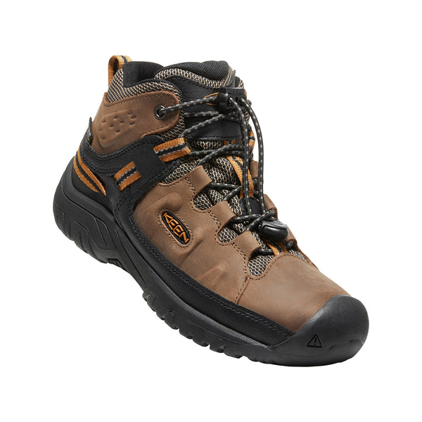 KEEN 1019834 Youth Targhee Mid WP Sizes 1-6 Dark Earth