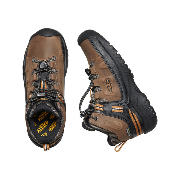 KEEN 1019834 Youth Targhee Mid WP Sizes 1-6 Dark Earth