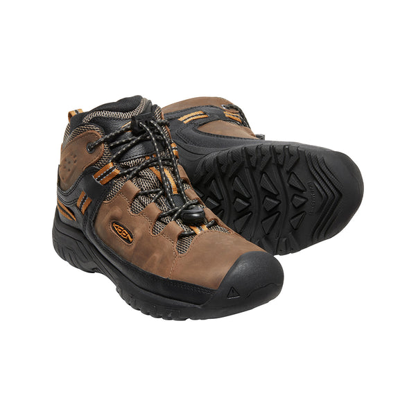 KEEN 1019834 Youth Targhee Mid WP Sizes 1-6 Dark Earth