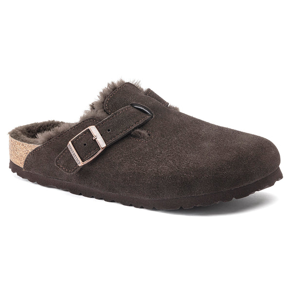 Birkenstock 1020567 Boston Shearling Mocha/Mocha Suede