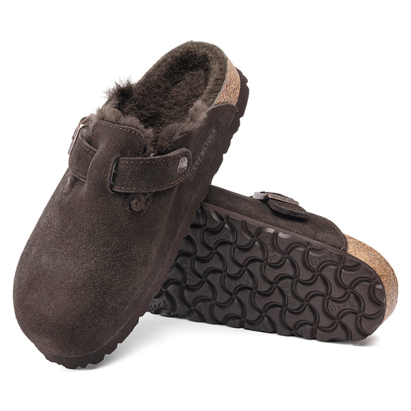 Birkenstock 1020567 Boston Shearling Mocha/Mocha Suede