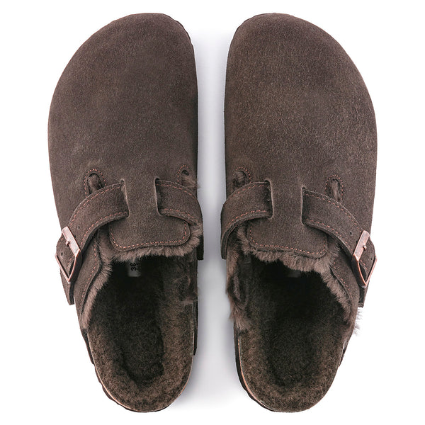 Birkenstock 1020567 Boston Shearling Mocha/Mocha Suede