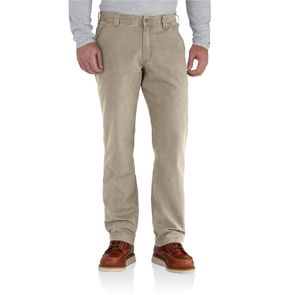 Carhartt 102291-232 Men's Rugged Flex Relaxed Fit Canvas Work Pant - Tan