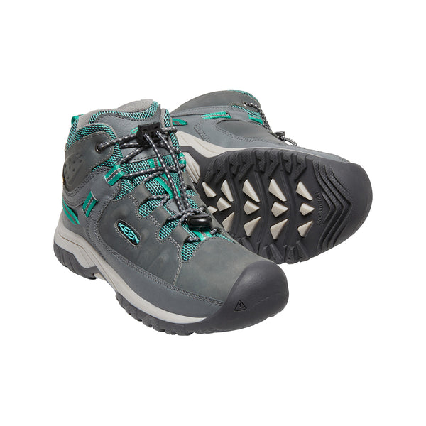 KEEN 1026301 Youth Targhee Mid WP Sizes 1-6 Steel Grey