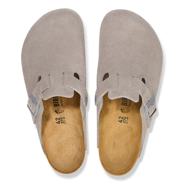 Birkenstock 1027751 Boston Stone Coin Suede - Narrow