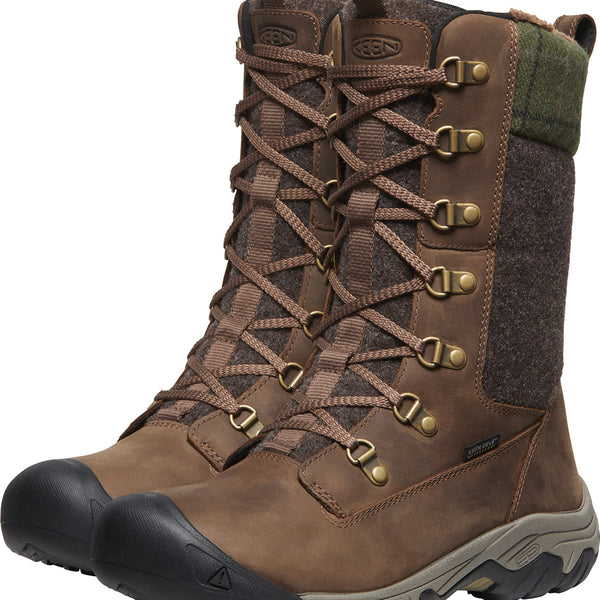 KEEN 1027720 Women's Greta Tall Boot WP Dark Earth