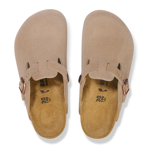 Birkenstock 1027875 Kids' Boston Taupe Suede - Narrow