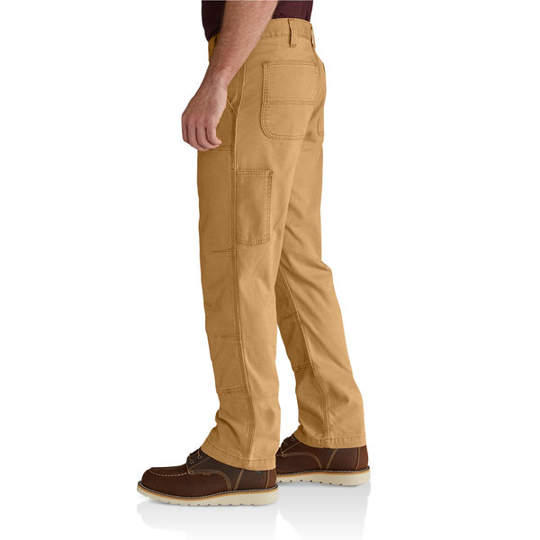 Carhartt 102802-918 Men's Rugged Flex Relaxed Fit Canvas Double Front Utility Work Pant - Hickory