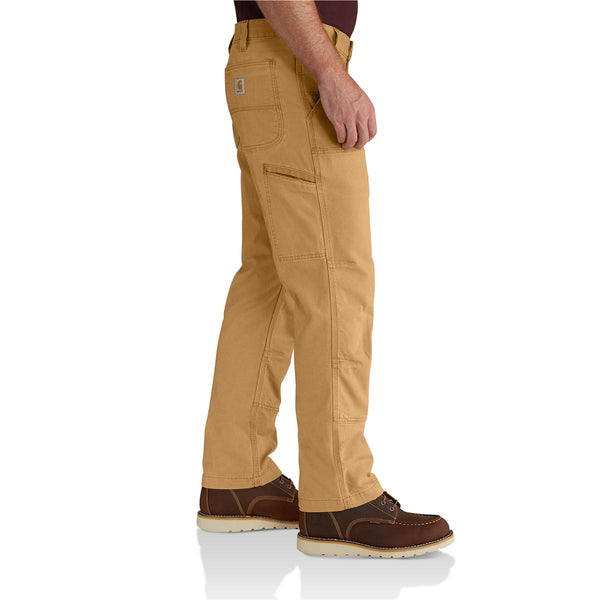 Carhartt 102802-918 Men's Rugged Flex Relaxed Fit Canvas Double Front Utility Work Pant - Hickory