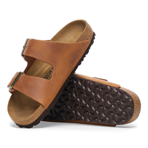 Birkenstock 1028272 Arizona Cognac Oiled Leather