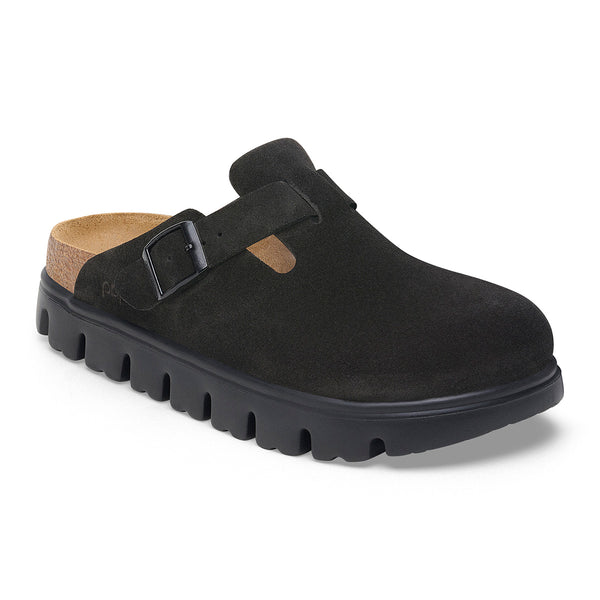 Birkenstock 1028317 Boston Chunky Black Suede-Narrow