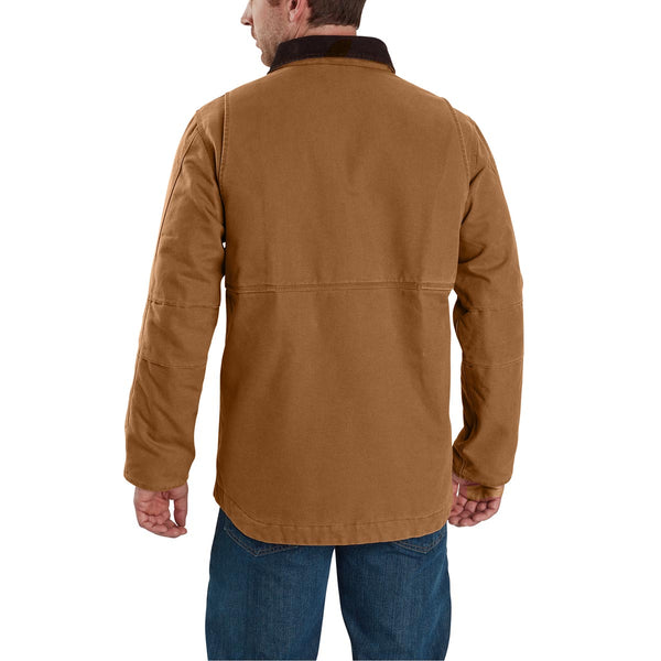 Carhartt 103283-C Men's Full Swing Relaxed Fit Washed Duck Insulated Traditional Coat - Discontinued Pricing