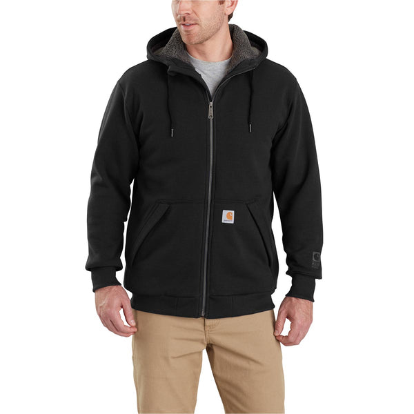 Carhartt 103308 Men's Rain Defender Relaxed Fit Midweight Sherpa Lined FZ Sweatshirt