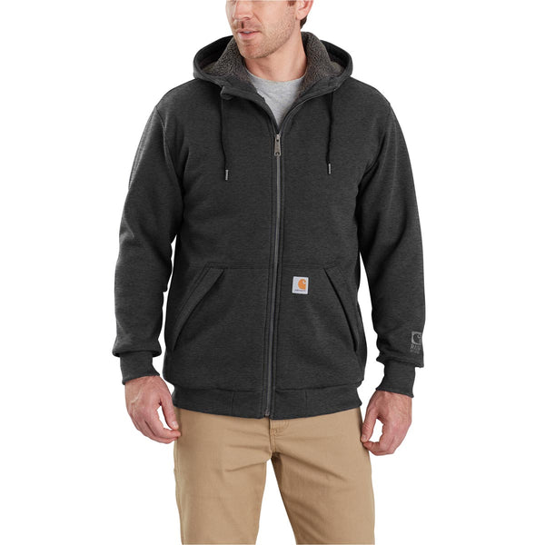 Carhartt 103308 Men's Rain Defender Relaxed Fit Midweight Sherpa Lined FZ Sweatshirt