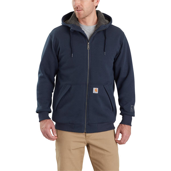 Carhartt 103308 Men's Rain Defender Relaxed Fit Midweight Sherpa Lined FZ Sweatshirt