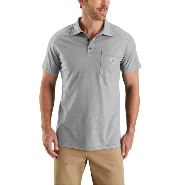 Carhartt 103569 Men's Force Relaxed Fit Midweight SS Pocket Polo - Discontinued Pricing