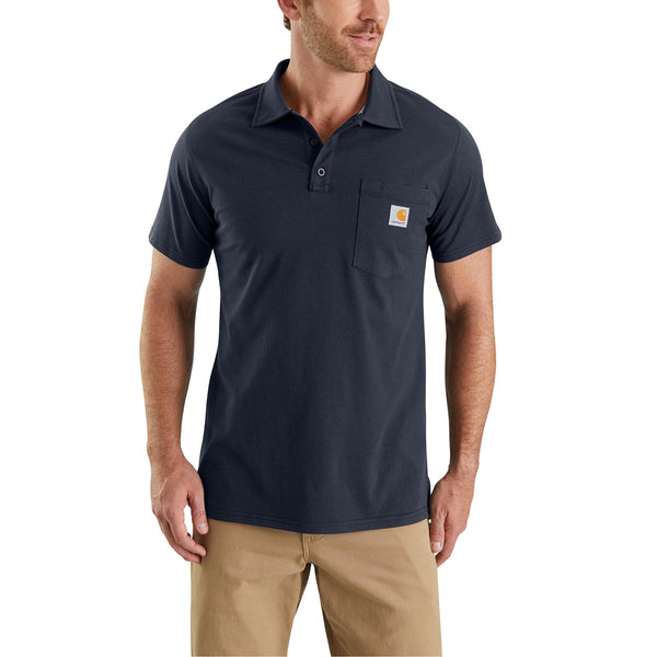 Carhartt 103569 Men's Force Relaxed Fit Midweight SS Pocket Polo - Discontinued Pricing