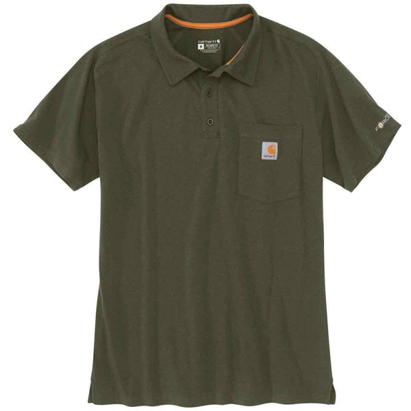 Carhartt 103569 Men's Force Relaxed Fit Midweight SS Pocket Polo - Discontinued Pricing