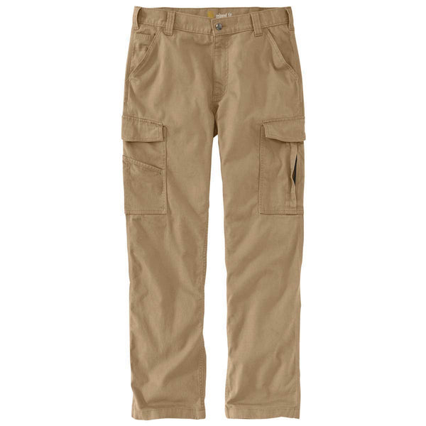 Carhartt 103574-253 Men's Rugged Flex Relaxed Fit Canvas Cargo Work Pant - Dark Khaki