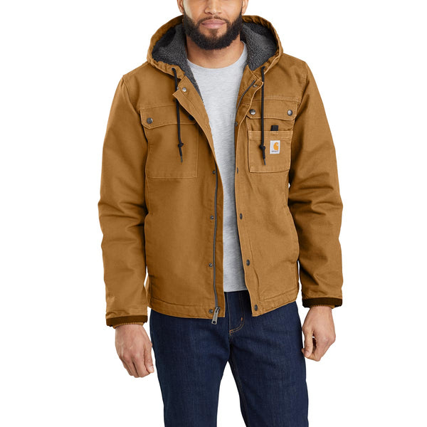 Carhartt 103826 Men's Relaxed Fit Washed Duck Sherpa Lined Utility Jacket