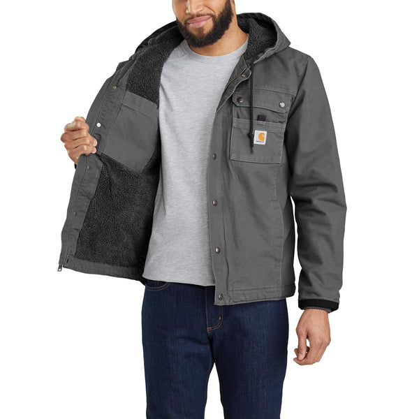 Carhartt 103826 Men's Relaxed Fit Washed Duck Sherpa Lined Utility Jacket