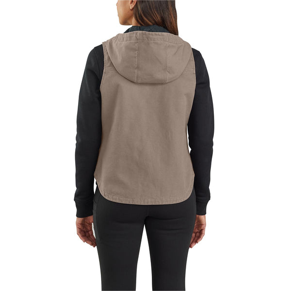 Carhartt 104026 Women's Washed Duck Insulated Hooded Vest