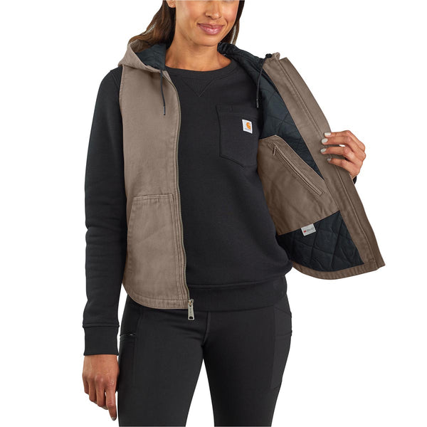 Carhartt 104026 Women's Washed Duck Insulated Hooded Vest