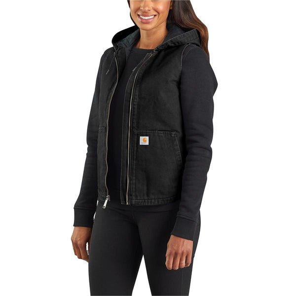 Carhartt 104026 Women's Washed Duck Insulated Hooded Vest