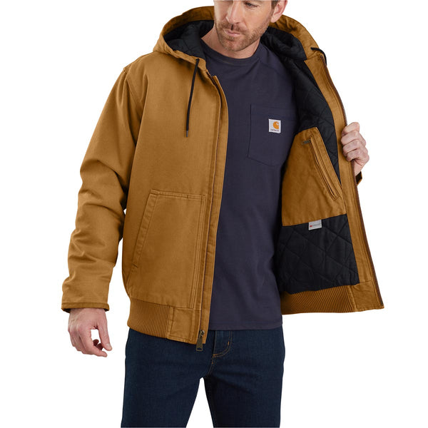 Carhartt 104050 Men's Loose Fit Washed Duck Insulated Active Jac