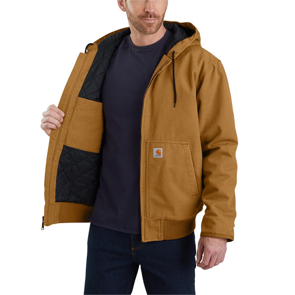 Carhartt 104050 Men's Loose Fit Washed Duck Insulated Active Jac