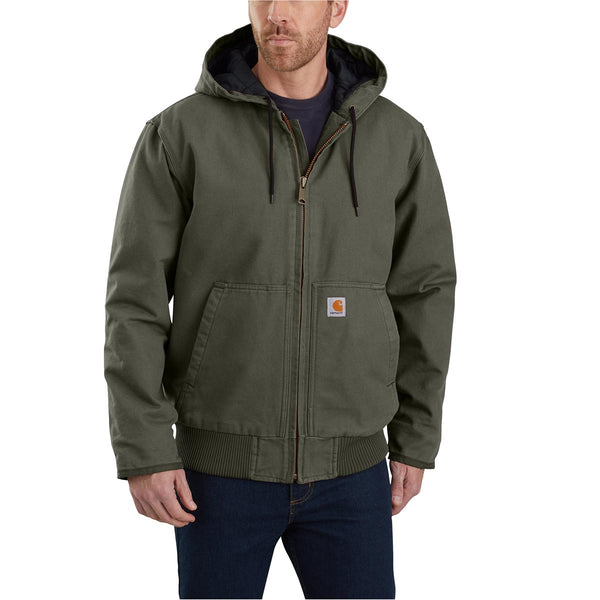 Carhartt 104050 Men's Loose Fit Washed Duck Insulated Active Jac