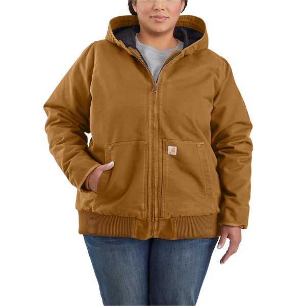 Carhartt 104053 Women's Loose Fit Washed Duck Active Jac