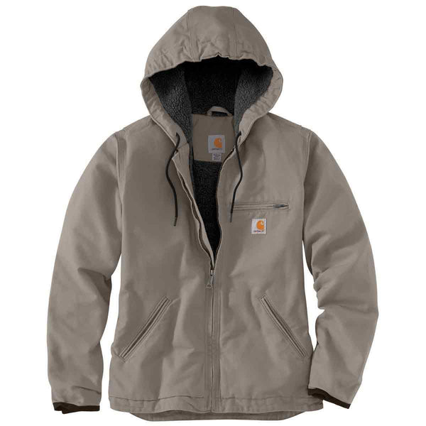 Carhartt 104292 Women's Loose Fit Washed Duck Sherpa-Lined Jacket