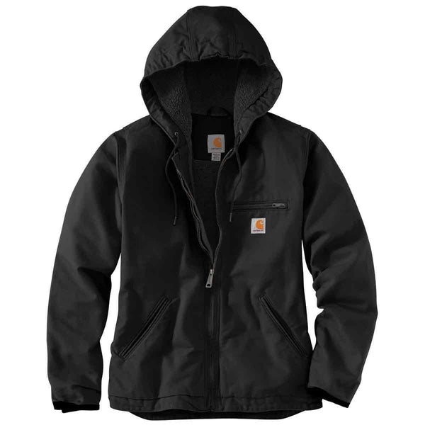 Carhartt 104292 Women's Loose Fit Washed Duck Sherpa-Lined Jacket