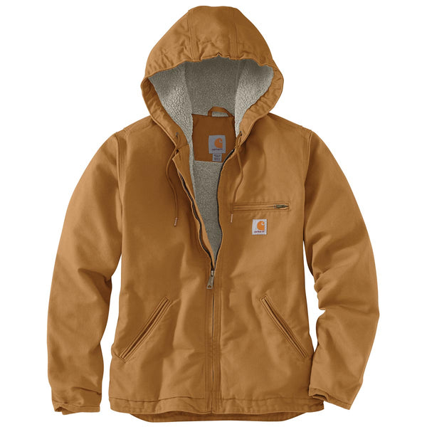 Carhartt 104292 Women's Loose Fit Washed Duck Sherpa-Lined Jacket