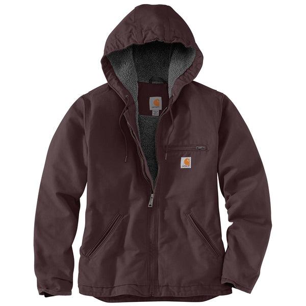 Carhartt 104292 Women's Loose Fit Washed Duck Sherpa-Lined Jacket